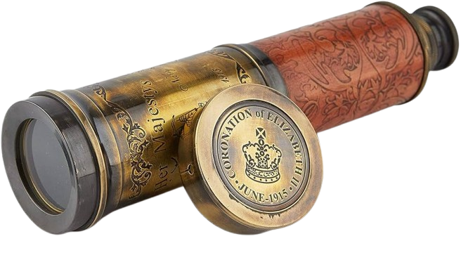 Brass Coronation Telescope